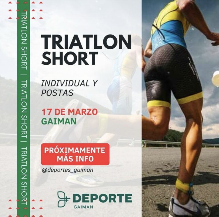 Se viene el Triatlón Short en Gaiman