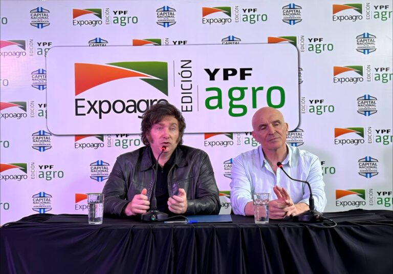El Presidente Milei habló ante empresarios en Expoagro
