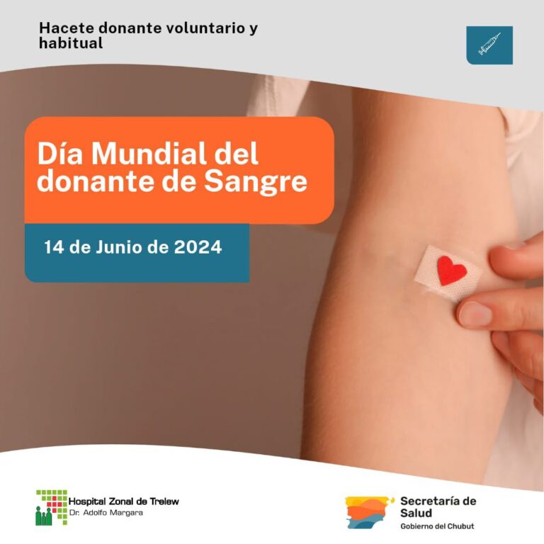 El Hospital Zonal de Trelew lanzó campaña de donación de sangre