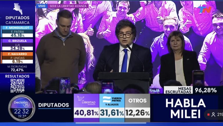 Rotundo triunfo de La Libertad Avanza en todo el país